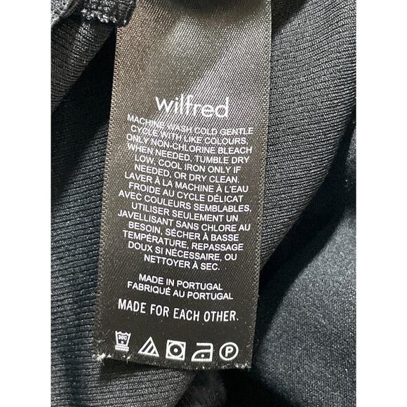 Aritzia Wilfred Women's Black Mid Rise Bootcut Flare Trousers Leggings Pants XS - Picture 6 of 7